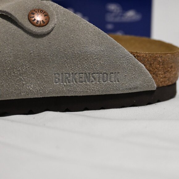 Birkenstock Boston Clogs - Taupe Suede - Brand New in Box - Picture 6 of 7